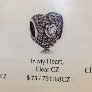 Pandora Heart charm